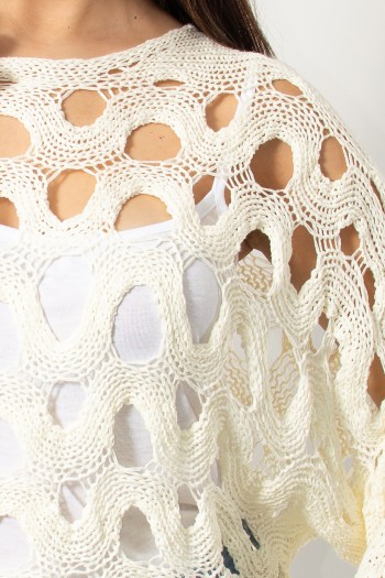 Knitted Summer Blouse - White