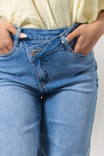 Τζίν Wide Leg με Τρέσα
