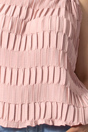Τοπ με Χάντρες - Ροζ